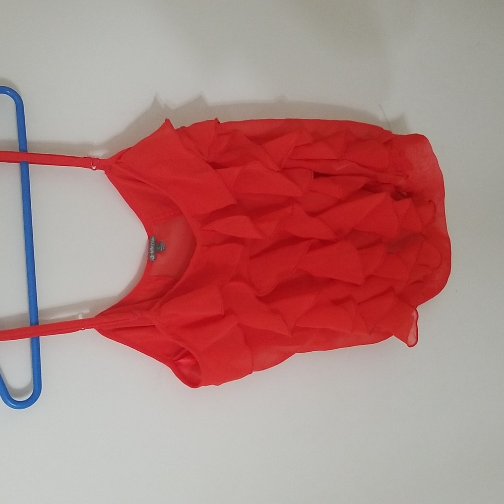 Charlotte russe sheer red top